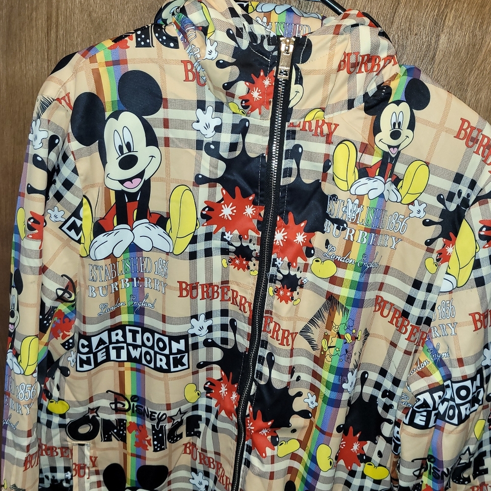 Burberry //Cartoon Network  Mickey Mouse Jacket Colab Size L